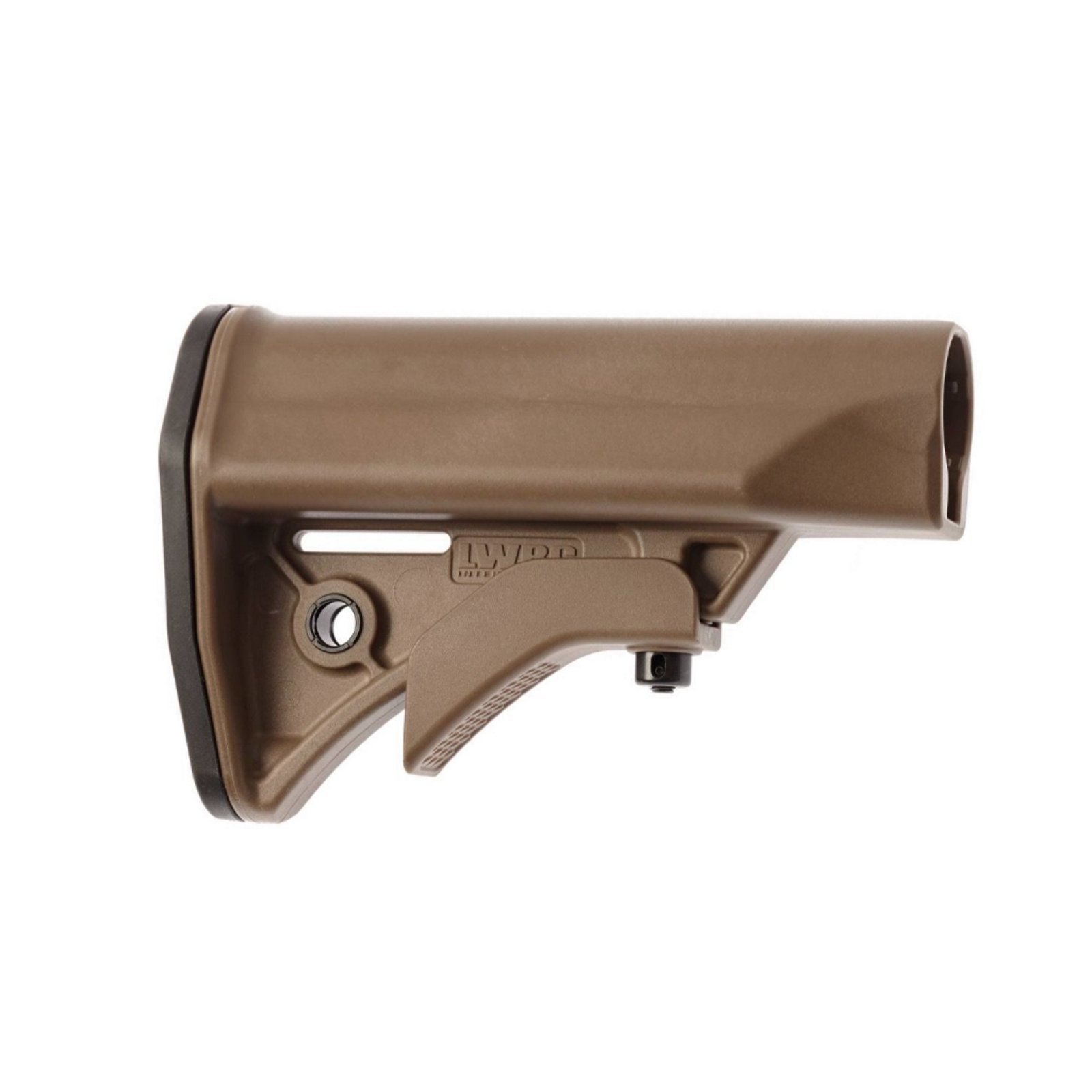 LWRCcompactadjstock.jpg LWRC Compact Adjustable Stock – FDE | AR-15 - Image 1