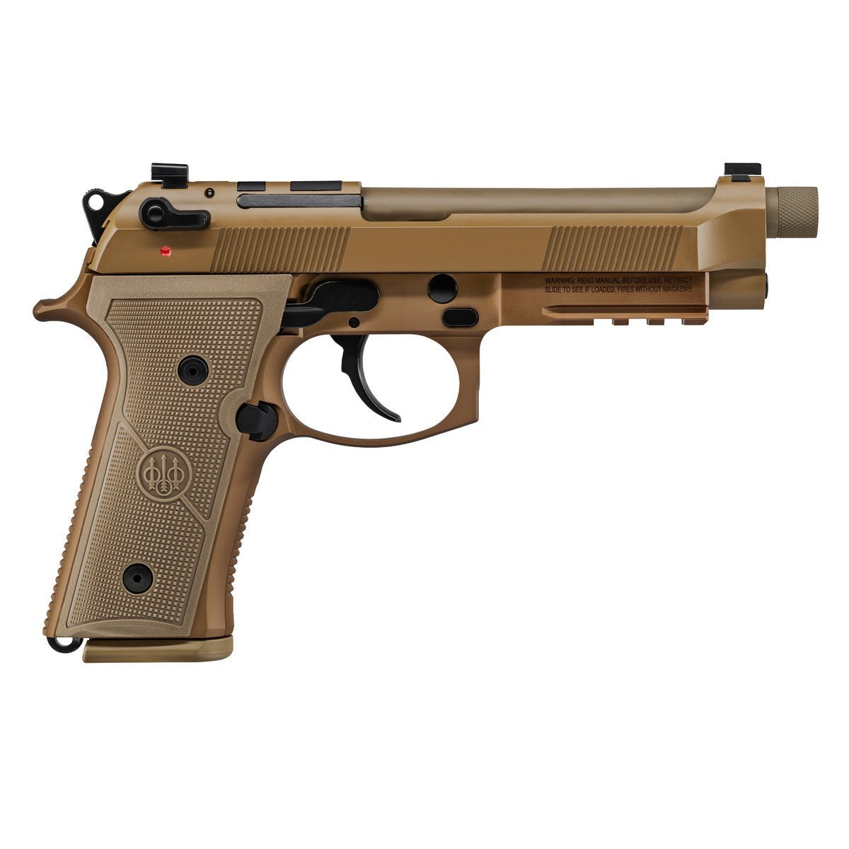 ber-m9a4-g-9mm-cent-fde-tb-151-1719106-1.jpg Beretta M9A4 Centurion 9mm Luger 4.8in Flat Dark Earth Cerakote Pistol – 15+1 Rounds - Image 1