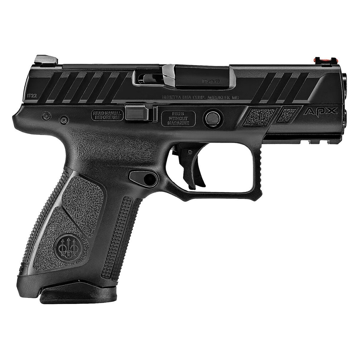 beretta-apx-a1-compact-9mm-luger-37in-matte-black-pistol-101-rounds-1832561-1.jpg Beretta APX A1 Compact 9mm Luger 3.7in Matte Black Pistol – 10+1 Rounds - Image 1
