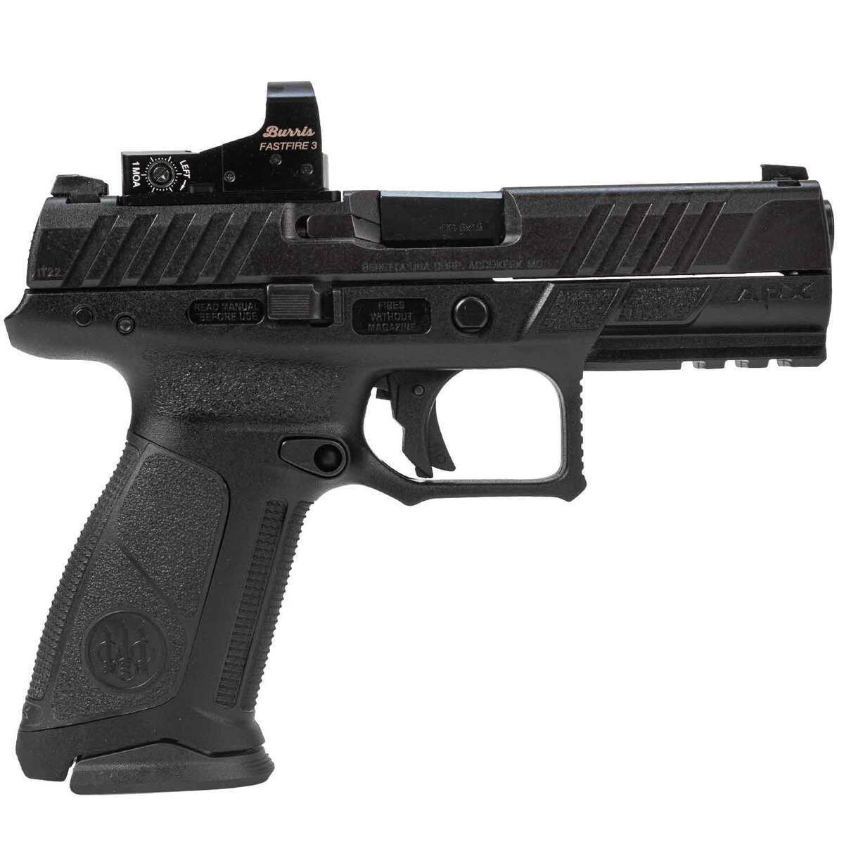 beretta-apx-a1-fs-w-burris-fastfire-9mm-luger-43in-black-aquatech-shield-pistol-171-rounds-1791287-1.jpg Beretta APX-A1 FS w/ Burris FastFire 9mm Luger 4.3in Black Aquatech Shield Pistol – 17+1 Rounds - Image 1