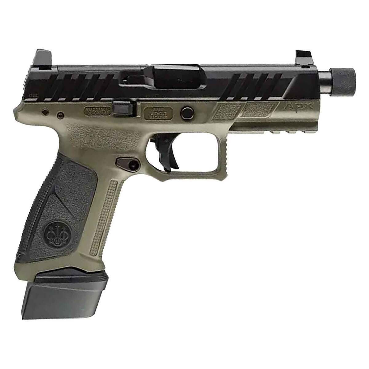 beretta-apx-a1-tactical-9mm-luger-48in-matte-green-pistol-211-rounds-1820365-1.jpg Beretta APX A1 Tactical 9mm Luger 4.8in Matte Pistol – 21+1 Rounds - Image 1