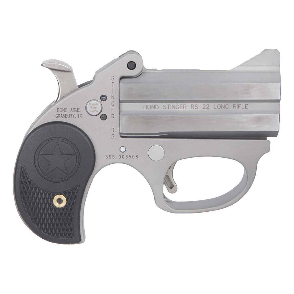 bond-arms-stinger-22-long-rifle-3in-stainless-break-action-pistol-2-rounds-1794011-1.jpg Bond Arms Stinger 22 Long Rifle 3in Stainless Break Action Pistol – 2 Rounds - Image 1