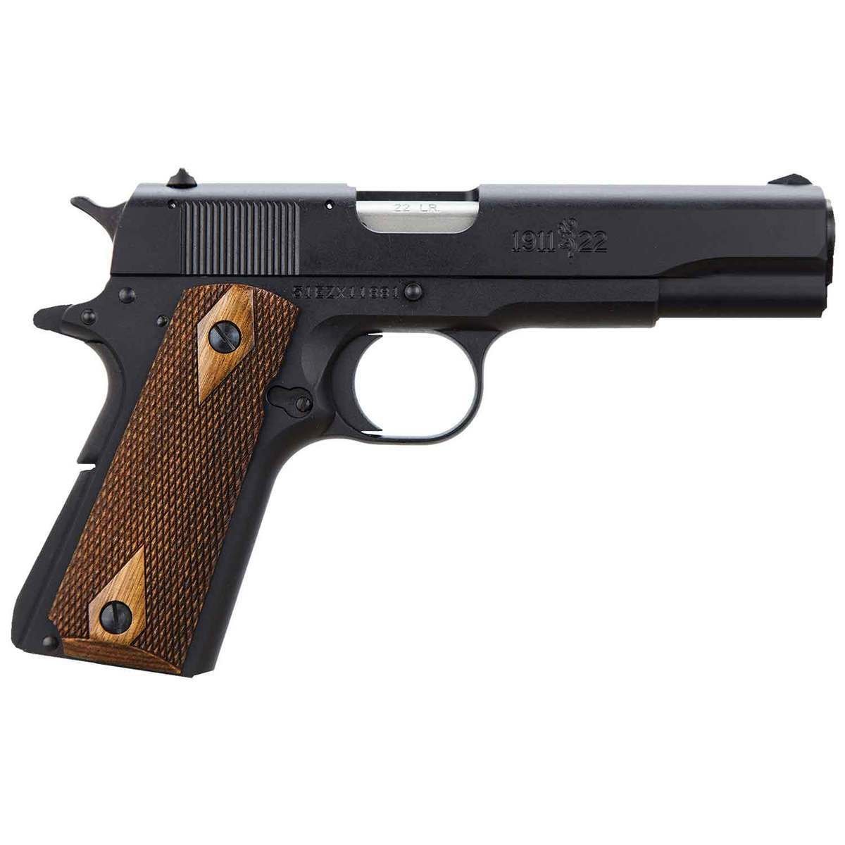 browning-1911-22-a1-22-long-rifle-425in-black-pistol-101-rounds-california-compliant-1264600-1.jpg Browning 1911-22 A1 22 Long Rifle 4.25in Black Pistol – 10+1 Rounds – California Compliant - Image 1
