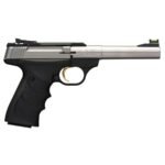Browning Buck Mark Camper URX 22 Long Rifle 5.5in Stainless/Black Pistol – 10+1 Rounds – California Compliant