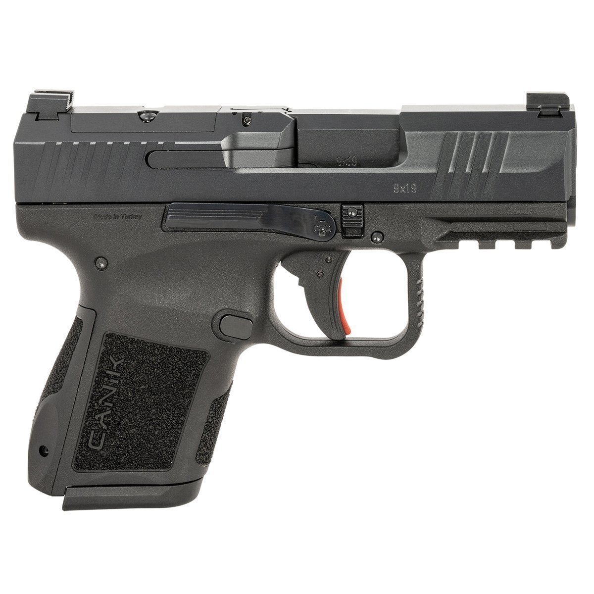 canik-mc9-9mm-luger-3in-black-pistol-121-rounds-1834222-1.jpg Canik MC9 9mm Luger 3.18in Black Cerakote Pistol – 12+1 Rounds - Image 1