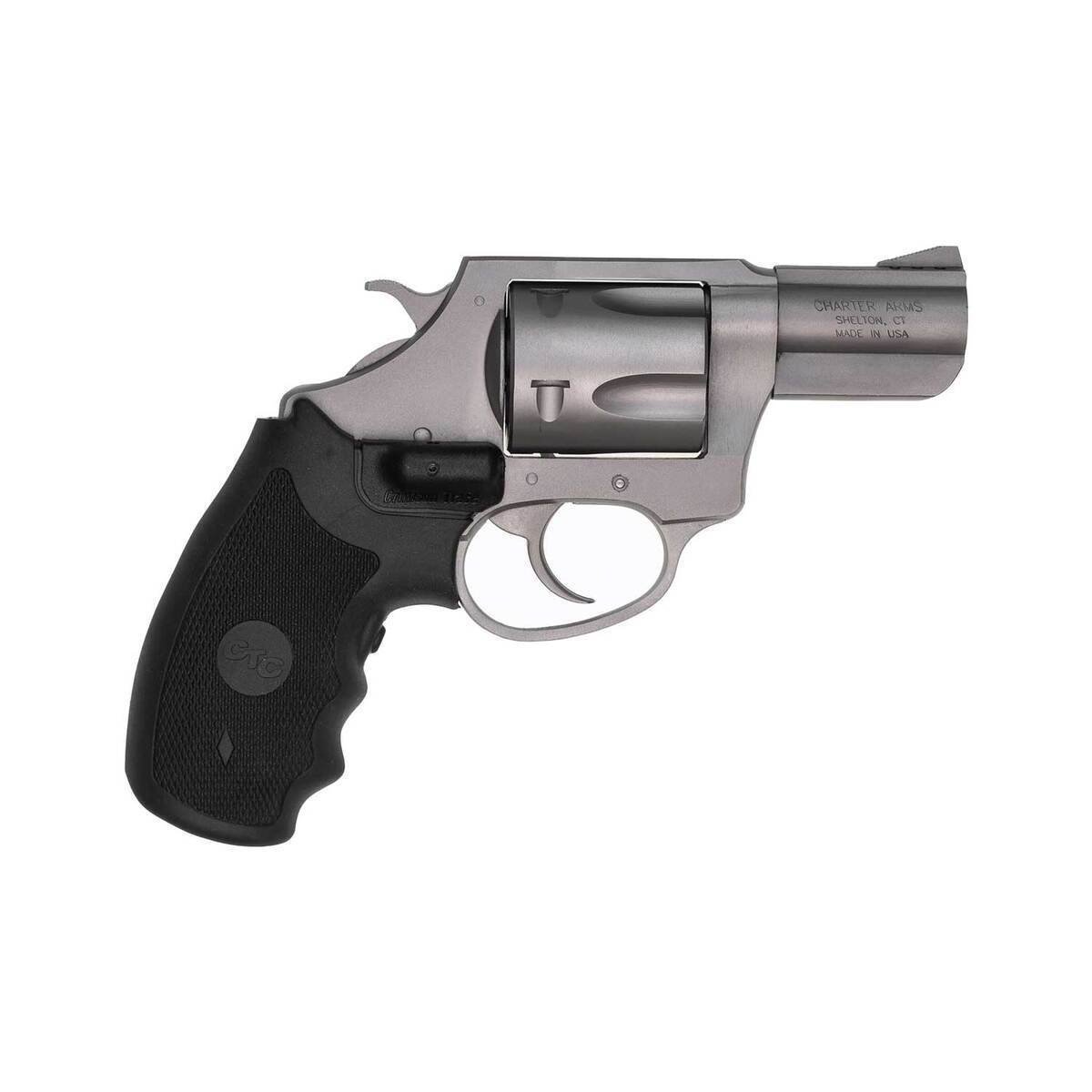 charter-arms-mag-pug-ss-357-magnum-22in-black-synthetic-crimson-trace-lasergrip-revolver-5-rounds-1506102-1.jpg Charter Arms Mag Pug SS 357 Magnum 2.2in Black Synthetic Crimson Trace Lasergrip Revolver – 5 Rounds - Image 1