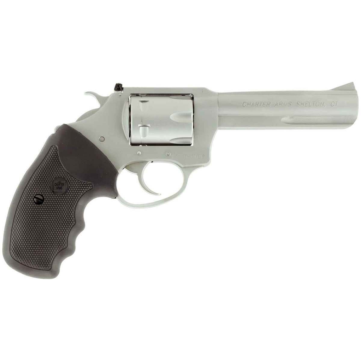 charter-arms-pathfinder-revolver-1506098-1.jpg Charter Arms Pathfinder 22 WMR (22 Mag) 4.2in Stainless Revolver – 6 Rounds - Image 1