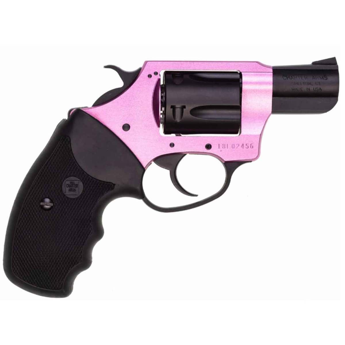 charter-arms-pink-lady-38-special-2in-pinkblack-revolver-5-rounds-1542732-1.jpg Charter Arms Pink Lady 38 Special 2in Pink/Black Revolver – 5 Rounds - Image 1
