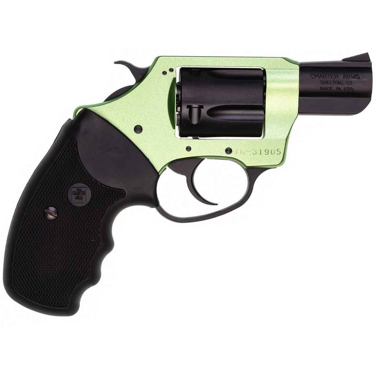 charter-arms-shamrock-38-special-2in-blackgreen-revolver-5-rounds-1542741-1.jpg Charter Arms Shamrock 38 Special 2in Black/Green Revolver – 5 Rounds - Image 1