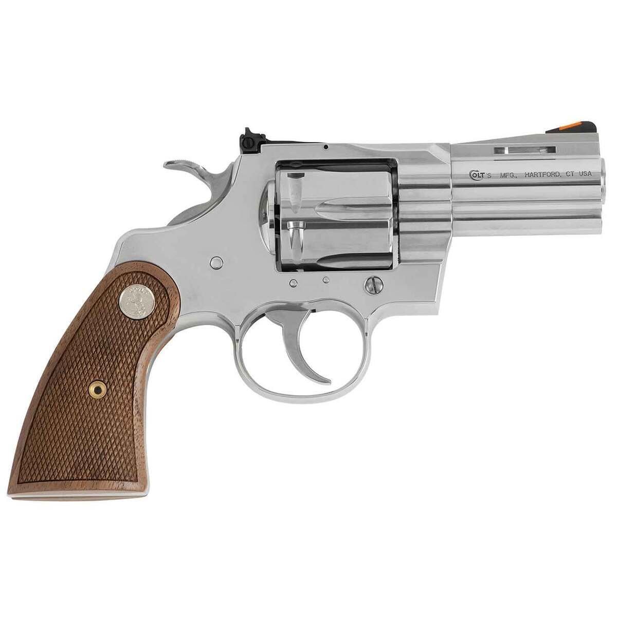 colt-python-357-magnum-25in-stainless-steel-revolver-6-rounds-1840670-1.jpg Colt Python 357 Magnum 2.5in Stainless Steel Revolver – 6 Rounds - Image 1