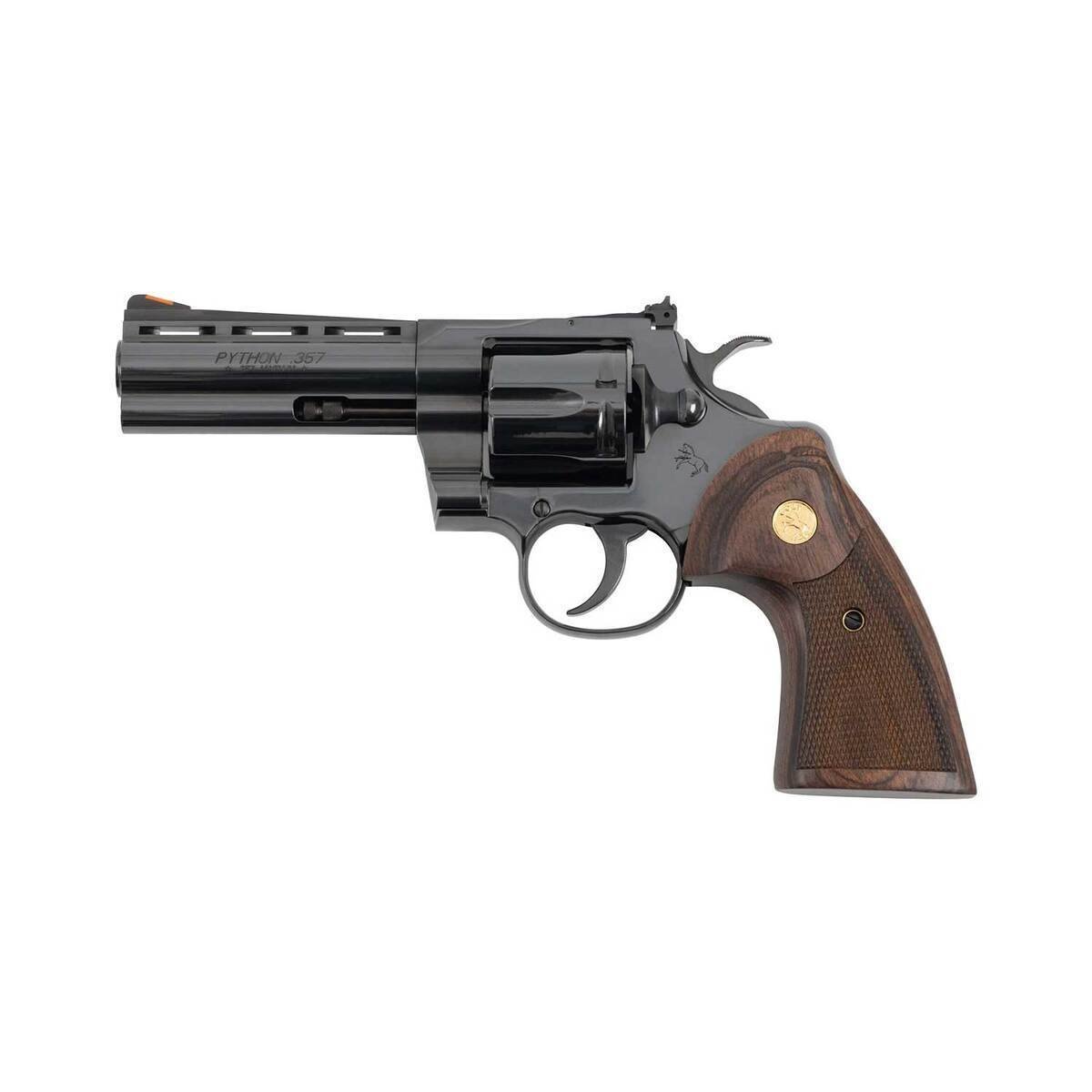 colt-python-357-magnum-425in-blued-revolver-6-rounds-1865433-1.jpg Colt Python 357 Magnum 4.25in Blued Revolver – 6 Rounds - Image 1