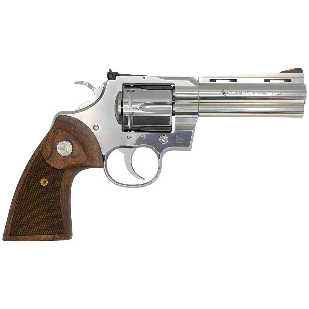 colt-python-357-magnum-425in-stainless-revolver-6-rounds-1620947-1.jpg Colt Python 357 Magnum 4.25in Stainless Revolver – 6 Rounds - Image 1