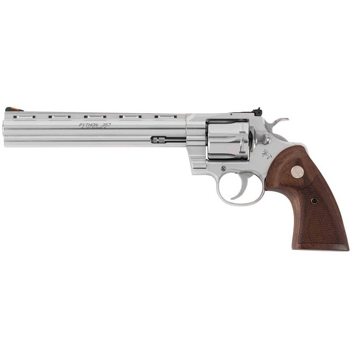 colt-python-357-magnum-8in-stainless-steel-revolver-6-rounds-1883483-1.jpg Colt Python 357 Magnum 8in Stainless Steel Revolver – 6 Rounds - Image 1