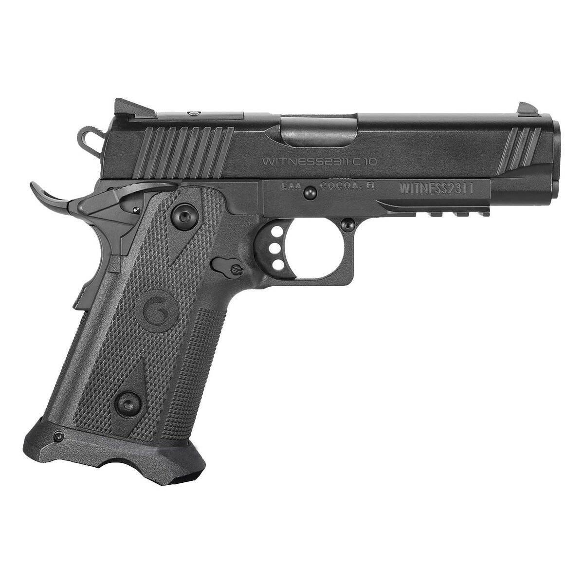 eaa-girsan-witness2311-10mm-auto-425in-black-pistol-151-rounds-1814784-1.jpg EAA Girsan Witness2311 10mm Auto 4.25in Black Pistol – 15+1 Rounds - Image 1