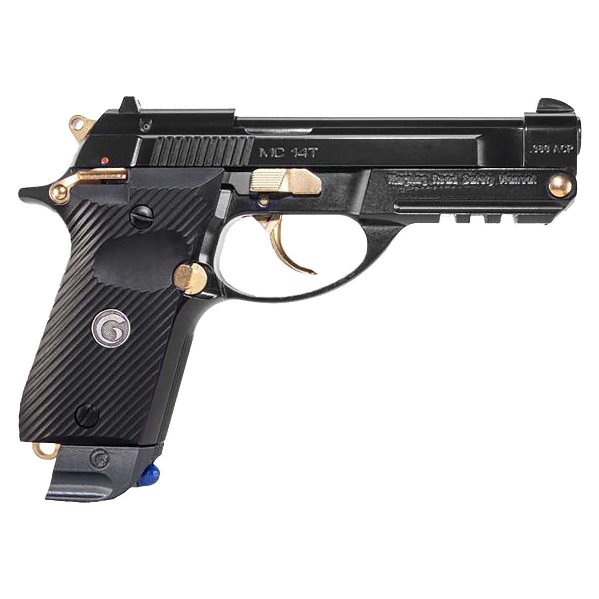 eaa-mc-14t-380-auto-acp-4in-black-wgold-accents-stainless-pistol-131-rounds-1817629-1.jpg EAA MC 14T 380 Auto (ACP) 4in Black w/Gold Accents Stainless Pistol – 13+1 Rounds - Image 1