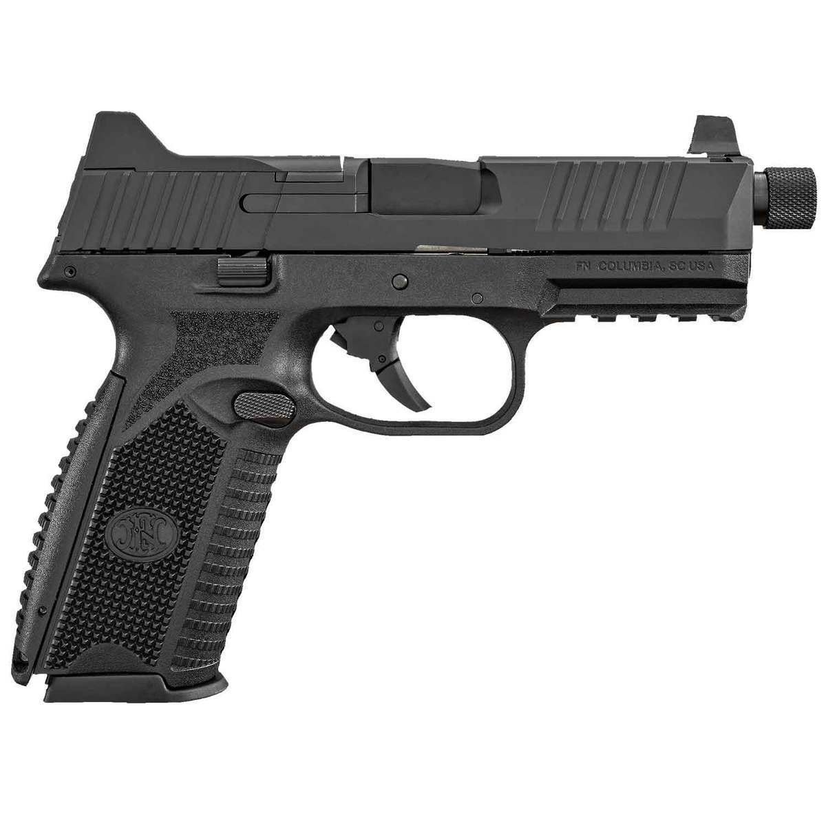 fn-509-tactical-with-threaded-barrel-9mm-luger-45in-black-pistol-101-rounds-1571038-1.jpg FN 509 Tactical with Threaded Barrel 9mm Luger 4.5in Black Pistol – 10+1 Rounds - Image 1