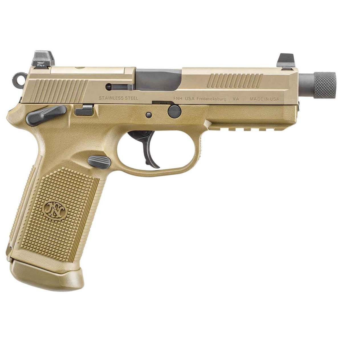 fn-fnx-45-tactical-pistol-1456516-1.jpg FN FNX-45 Tactical 45 Auto (ACP) 5.3in Flat Dark Earth Pistol – 15+1 Rounds - Image 1