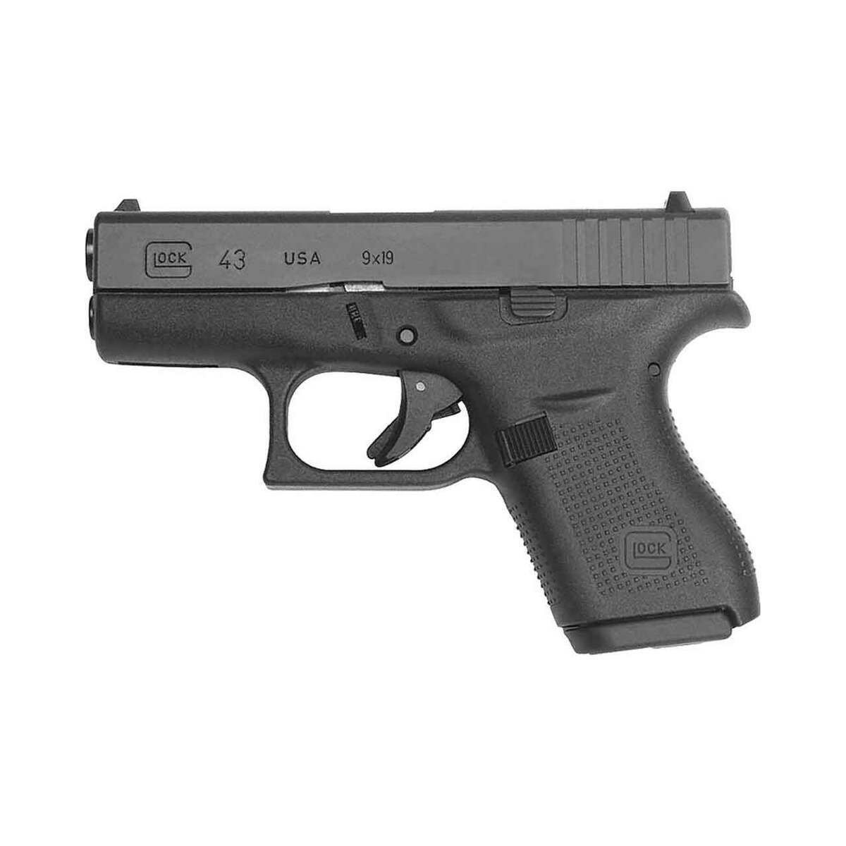 glock-43-9mm-luger-341in-black-nitrite-pistol-61-rounds-1431143-1.jpg Glock 43 9mm Luger 3.41in Black Nitrite Pistol – 6+1 Rounds - Image 1
