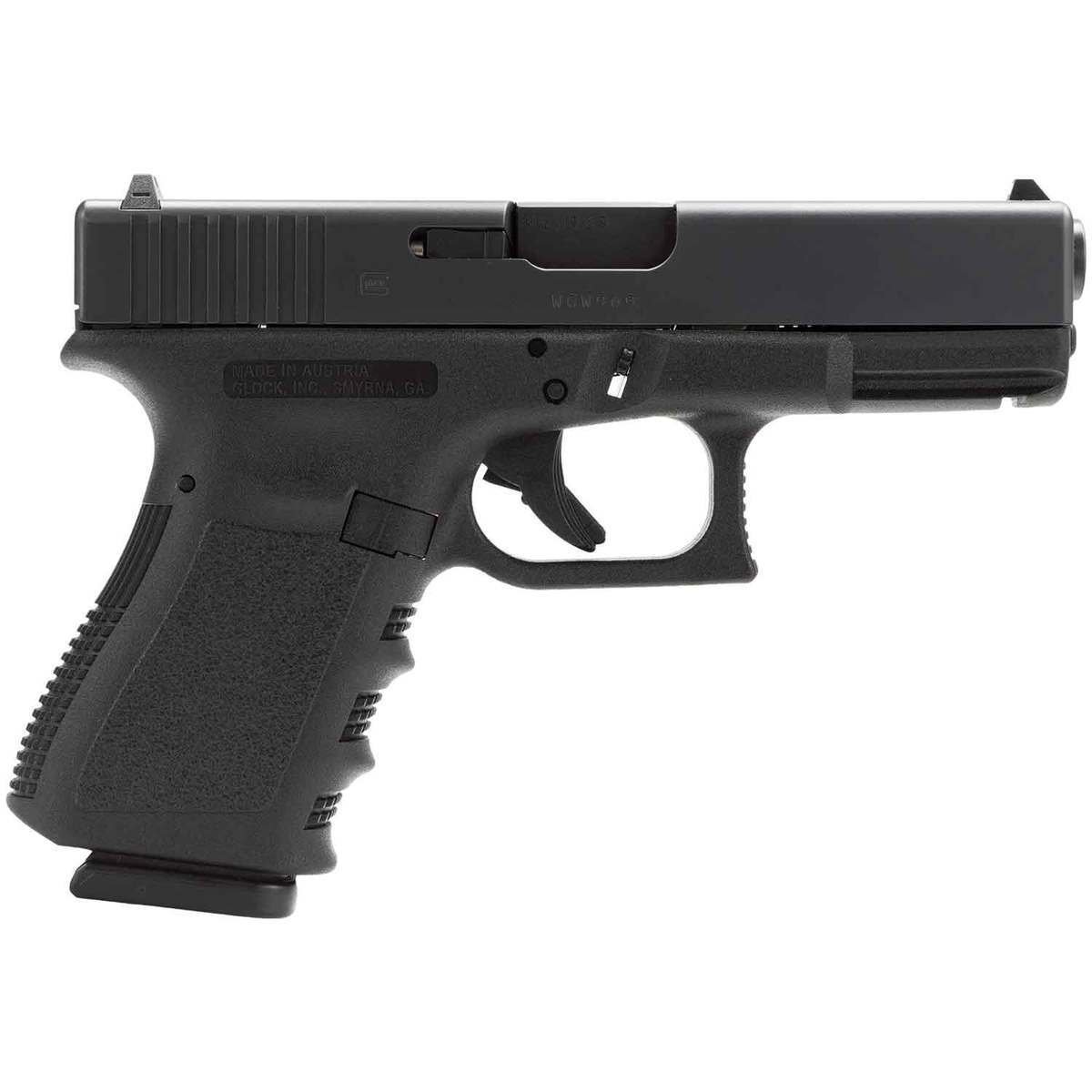 glock-g19-9mm-luger-402in-black-nitrite-pistol-101-rounds-california-compliant-1155366-1.jpg Glock 19 9mm Luger 4.02in Black Nitrite Pistol – 10+1 Rounds – California Compliant - Image 1