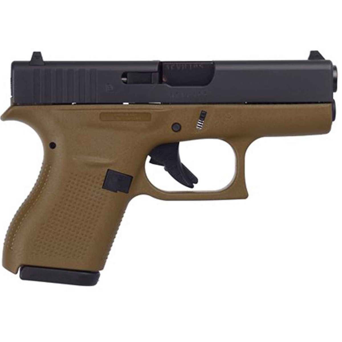 glock-g42-380-auto-acp-325in-fde-pistol-61-rounds-1419081-1.jpg Glock 42 380 Auto (ACP) 3.25in FDE Pistol – 6+1 Rounds - Image 1