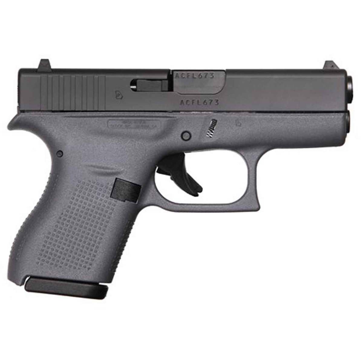 glock-g42-380-auto-acp-325in-gray-pistol-61-rounds-1503471-1.jpg Glock 42 380 Auto (ACP) 3.25in Gray Pistol – 6+1 Rounds - Image 1