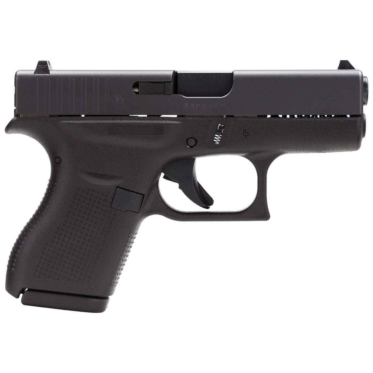 glock-g42-white-dot-380-auto-acp-325in-black-pistol-61-rounds-1386274-1.jpg Glock 42 White Dot 380 Auto (ACP) 3.25in Black Pistol – 6+1 Rounds - Image 1
