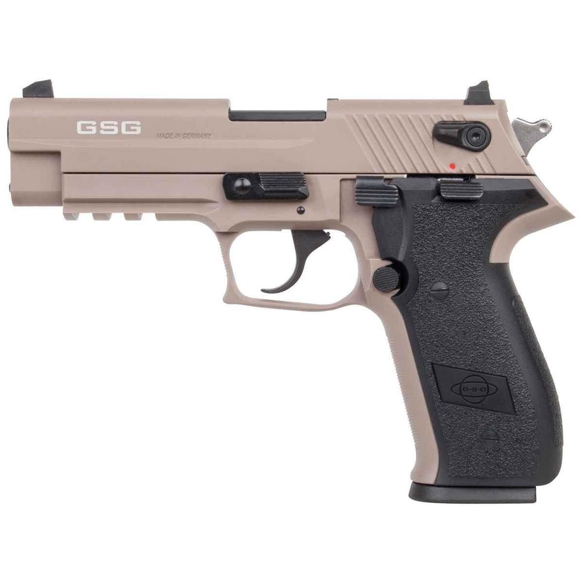 gsg-firefly-pistol-1456547-1.jpg GSG Firefly 22 Long Rifle 4in Blued/FDE Pistol – 10+1 Rounds - Image 1