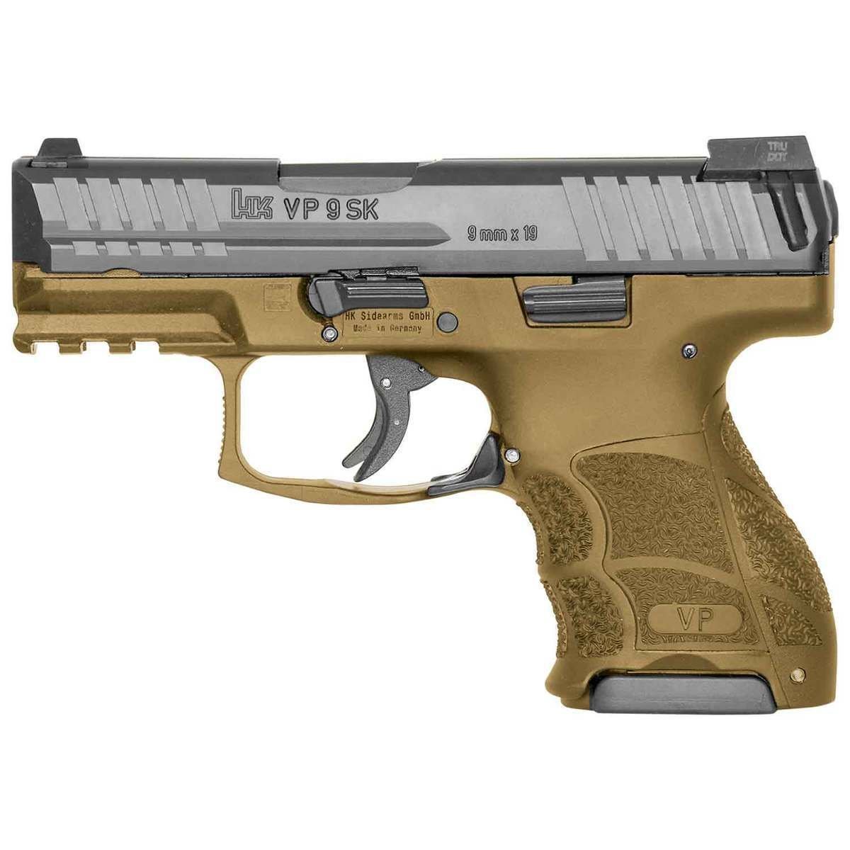 heckler-koch-vp9-pistol-1506487-1.jpg H&K VP9 9mm Luger 3.39in FDE/Black Pistol – 10+1 Rounds - Image 1