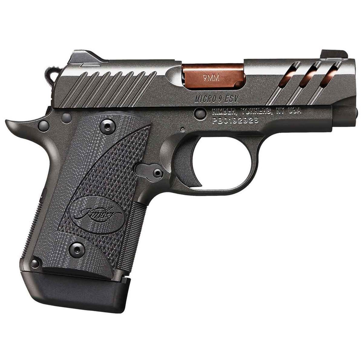 kimber-micro-9-esv-9mm-luger-315in-gray-pistol-71-rounds-1533456-1.jpg Kimber Micro 9 ESV 9mm Luger 3.15in Gray Pistol – 7+1 Rounds - Image 1