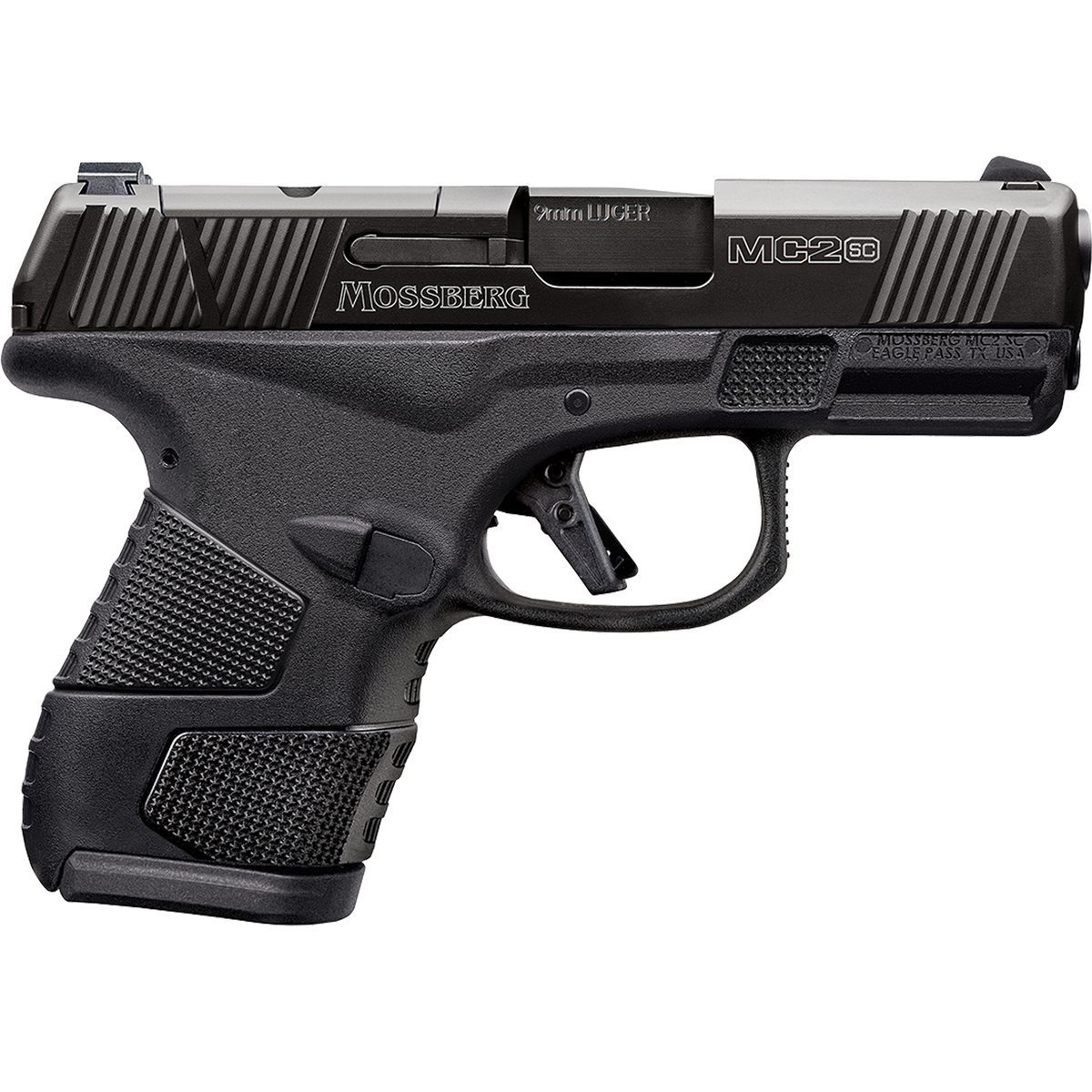 mossberg-mc2-9mm-luger-34in-black-pistol-141-rounds-1719469-1.jpg Mossberg MC2 9mm Luger 3.4in Black Pistol – 14+1 Rounds - Image 1