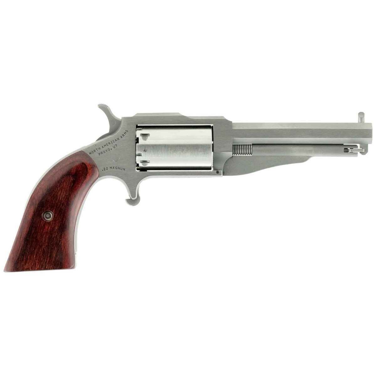north-american-arms-1860-earl-revolver-1260168-1.jpg North American Arms 1860 Earl 22 Long Rifle 3in Stainless Revolver – 5 Rounds - Image 1