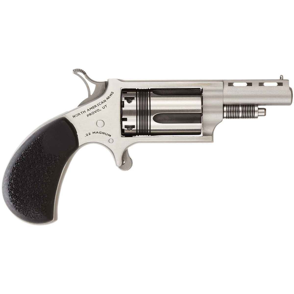 north-american-arms-the-wasp-revolver-1259501-1.jpg North American Arms Wasp 22 WMR (22 Mag) 1.63in Stainless Revolver – 5 Rounds - Image 1