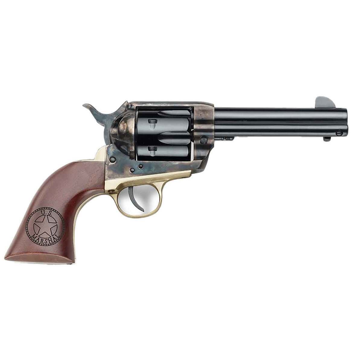 pietta-great-western-ll-marshall-45-long-colt-475in-bluedengraved-walnut-revolver-6-rounds-1762469-1.jpg Pietta Great Western ll Marshall 45 (Long) Colt 4.75in Blued/Engraved Walnut Revolver – 6 Rounds - Image 1
