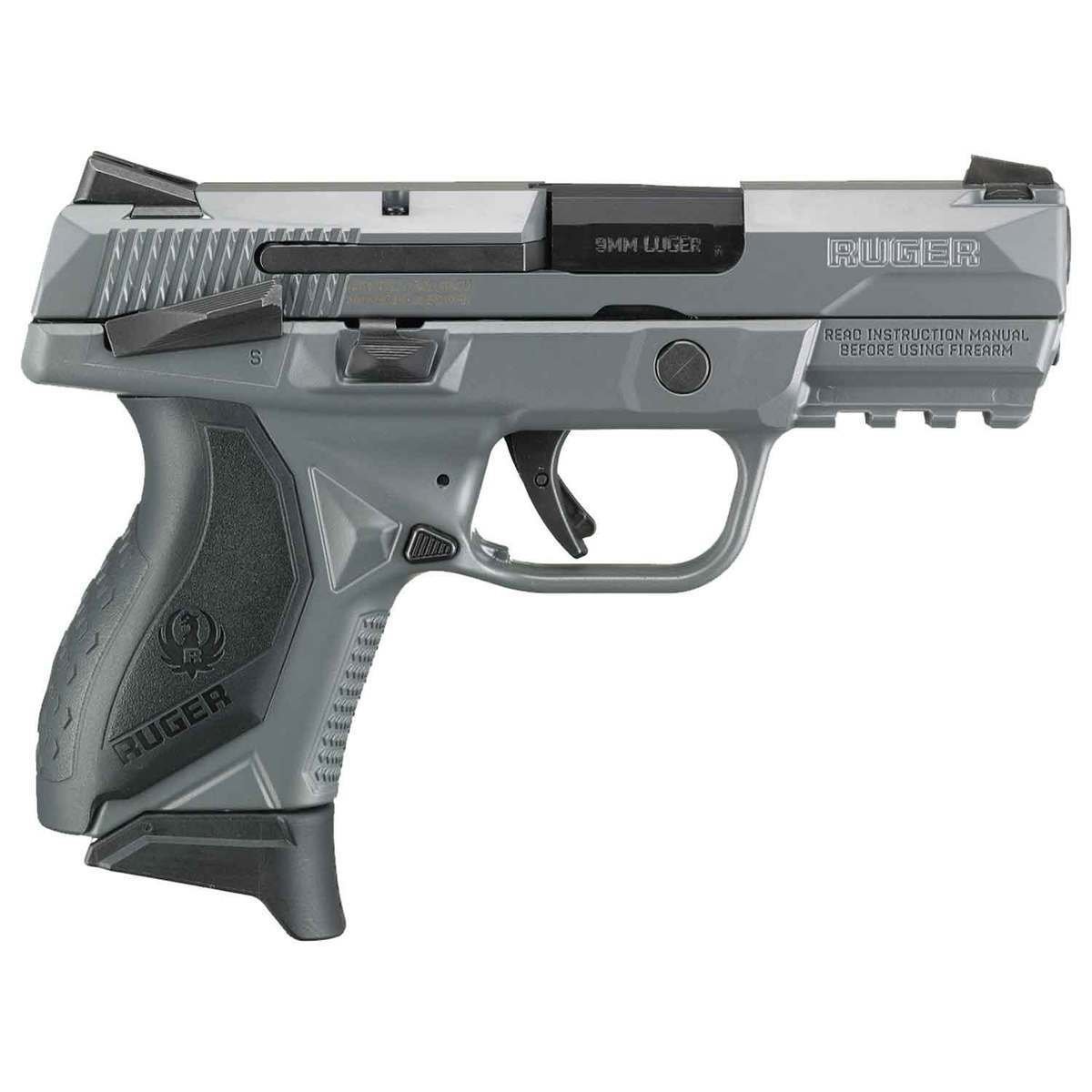 ruger-american-compact-9mm-luger-355in-gray-pistol-171-rounds-1690553-1.jpg Ruger American Compact 9mm Luger 3.55in Gray Pistol – 17+1 Rounds - Image 1