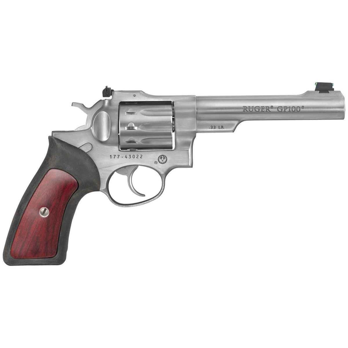 ruger-gp100-22-long-rifle-55in-stainless-revolver-10-rounds-1430183-1.jpg Ruger GP100 22 Long Rifle 5.5in Stainless Revolver – 10 Rounds - Image 1