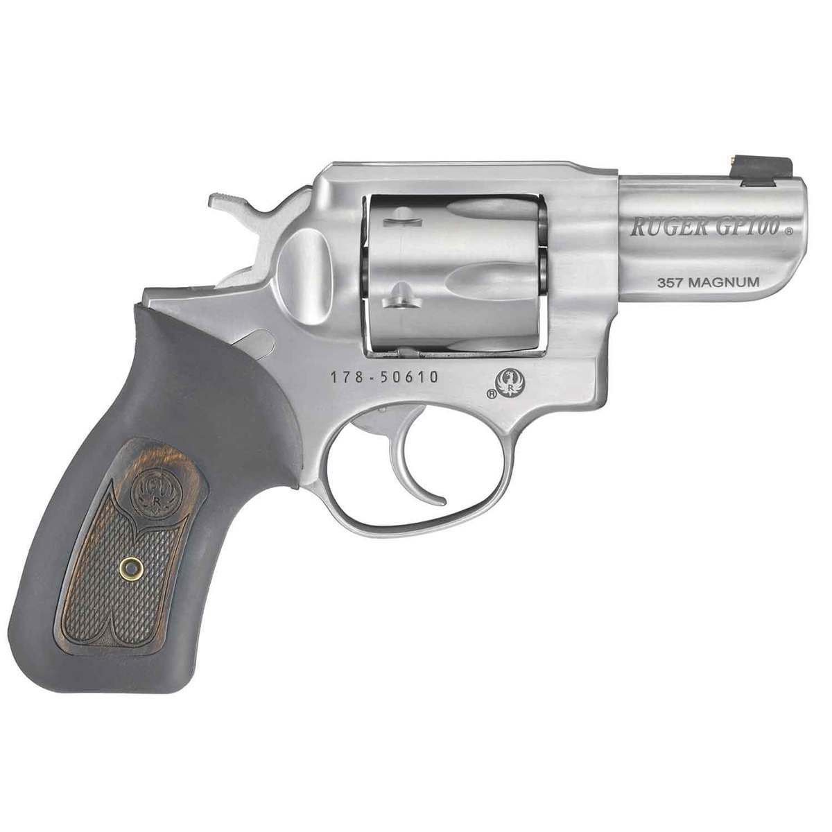 ruger-gp100-357-magnum-25in-stainless-revolver-6-rounds-1540090-1.jpg Ruger GP100 357 Magnum 2.5in Stainless Revolver – 6 Rounds - Image 1