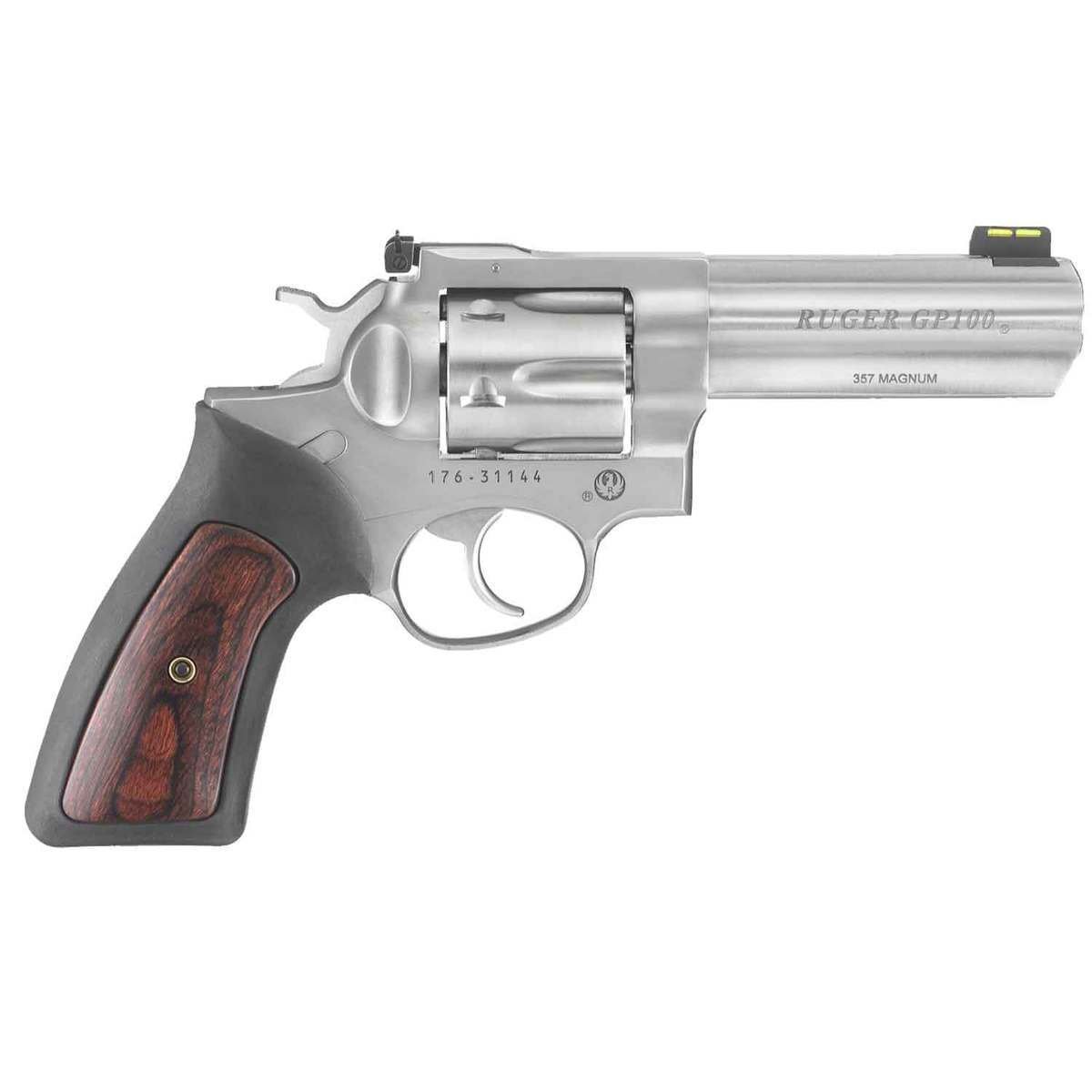 ruger-gp100-357-magnum-42in-stainless-revolver-6-rounds-1503575-1.jpg Ruger GP100 357 Magnum 4.2in Stainless Revolver – 6 Rounds - Image 1