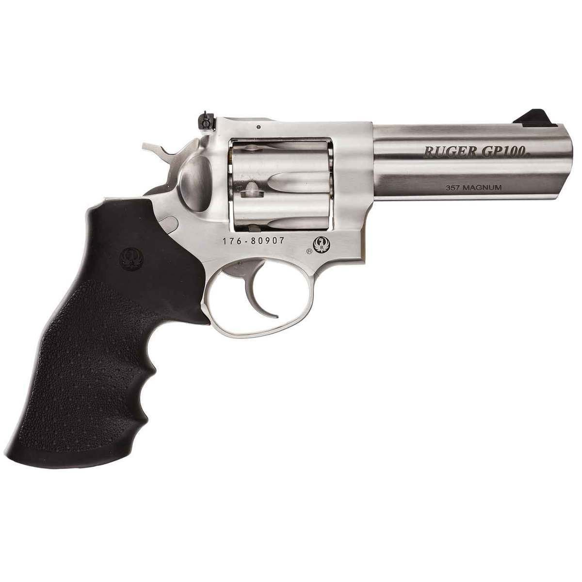ruger-gp100-357-magnum-42in-stainless-revolver-6-rounds-301862-1.jpg Ruger GP100 357 Magnum 4.2in Stainless Revolver – 6 Rounds - Image 1