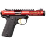 Ruger Mark IV 22 Long Rifle 4.4in Red Pistol – 10+1 Rounds