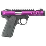 Ruger Mark IV 22/45 Lite 22 Long Rifle 4.4in Magenta Pistol – 10+1 Rounds
