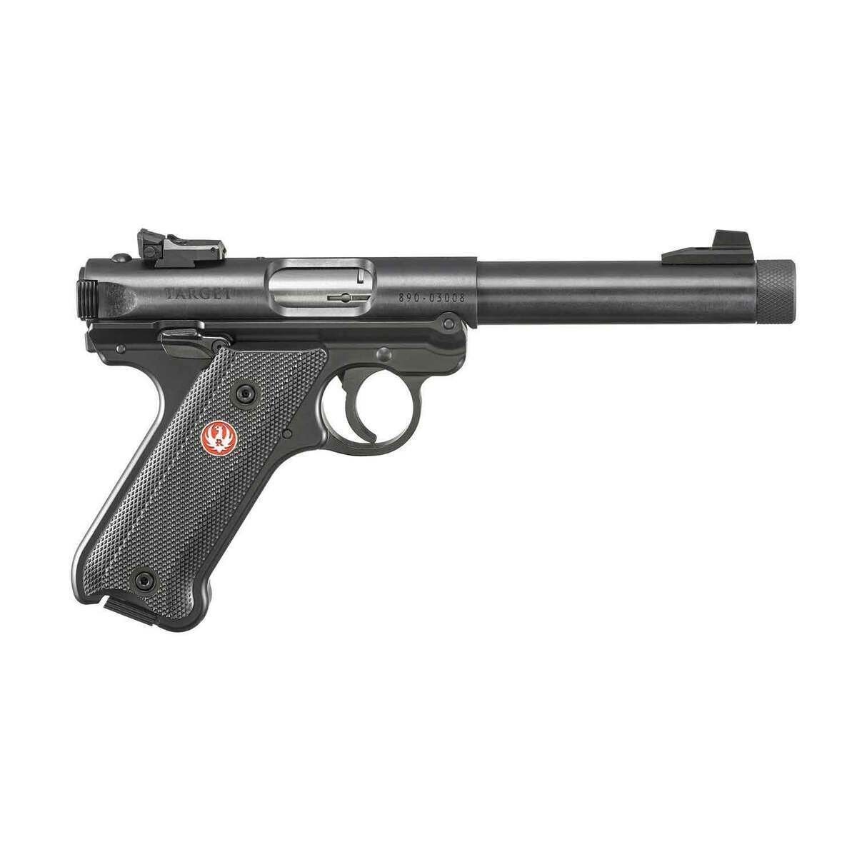 ruger-mark-iv-target-22-long-rifle-55in-blued-pistol-101-rounds-1761909-1.jpg Ruger Mark IV Target 22 Long Rifle 5.5in Blued Pistol – 10+1 Rounds - Image 1