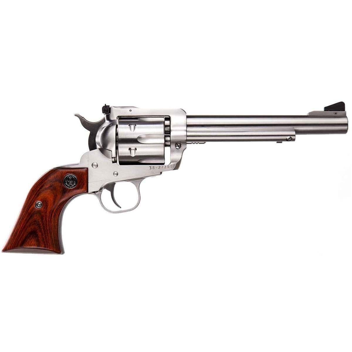 ruger-new-model-blackhawk-357-magnum-65in-stainless-revolver-6-rounds-301780-1.jpg Ruger Blackhawk 357 Magnum 6.5in Stainless Revolver – 6 Rounds - Image 1