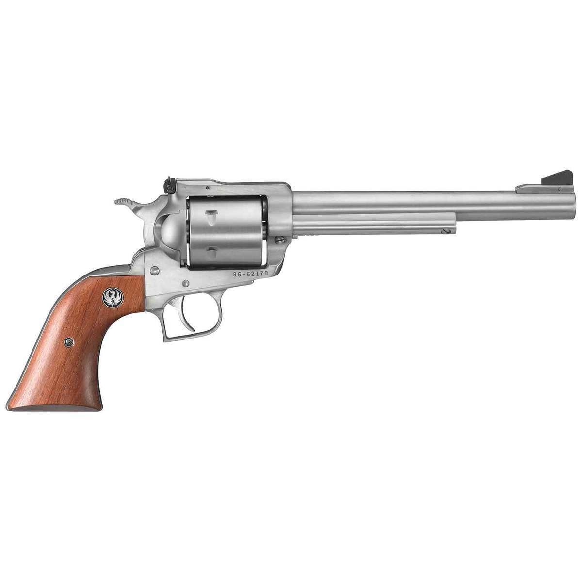ruger-new-model-super-blackhawk-44-magnum-75in-stainless-revolver-6-rounds-301823-1.jpg Ruger New Model Super Blackhawk 44 Magnum 7.5in Stainless Revolver – 6 Rounds - Image 1