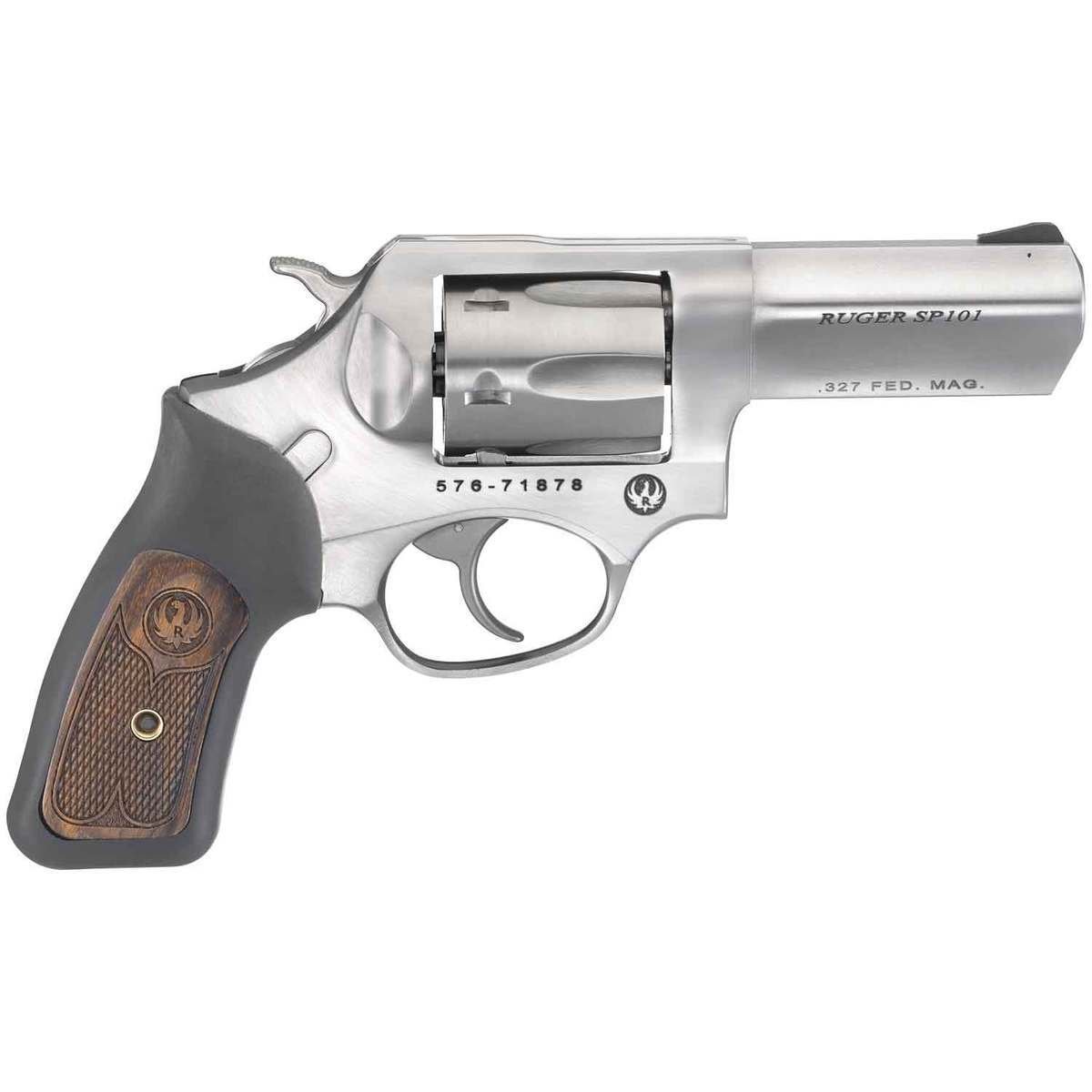 ruger-sp101-327-federal-magnum-3in-stainless-revolver-6-rounds-1506900-1.jpg Ruger SP101 327 Federal Magnum 3in Stainless Revolver – 6 Rounds - Image 1