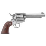Ruger Vaquero 45 (Long) Colt 5.5in High Gloss Stainless Revolver – 6 Rounds
