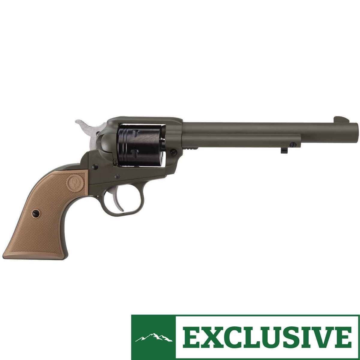 ruger-wrangler-22-long-rifle-65in-od-greenfde-cerakote-revolver-6-rounds-1833730-1.jpg Ruger Wrangler 22 Long Rifle 6.5in OD Green Cerakote Revolver – 6 Rounds - Image 1