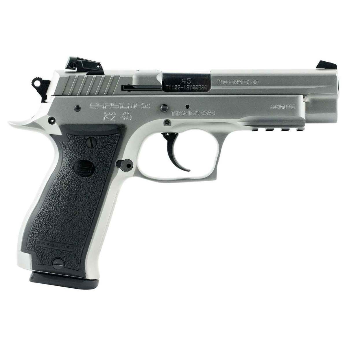 sar-usa-k2-45-auto-acp-47in-stainless-pistol-141-rounds-1675054-1.jpg Sar USA K2 45 Auto (ACP) 4.7in Stainless Pistol – 14+1 Rounds - Image 1