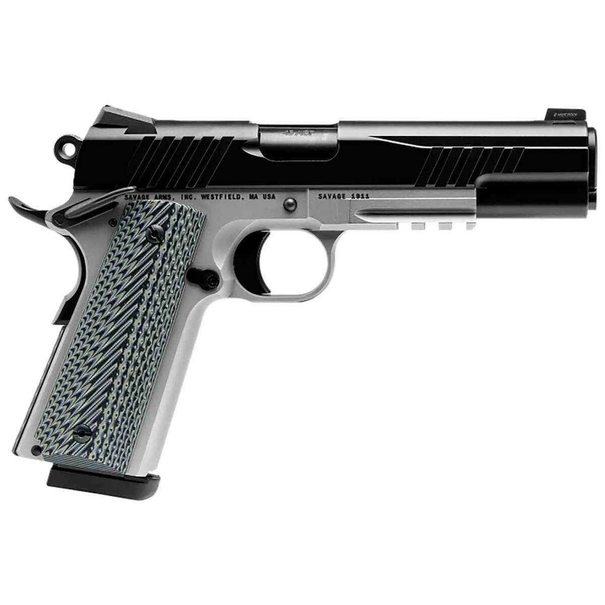 savage-arms-1911-government-two-tone-45-auto-acp-5in-black-nitride-pistol-81-rounds-1794036-1.jpg Savage Arms 1911 Government Two-Tone 45 Auto (ACP) 5in Black Nitride Pistol – 8+1 Rounds - Image 1