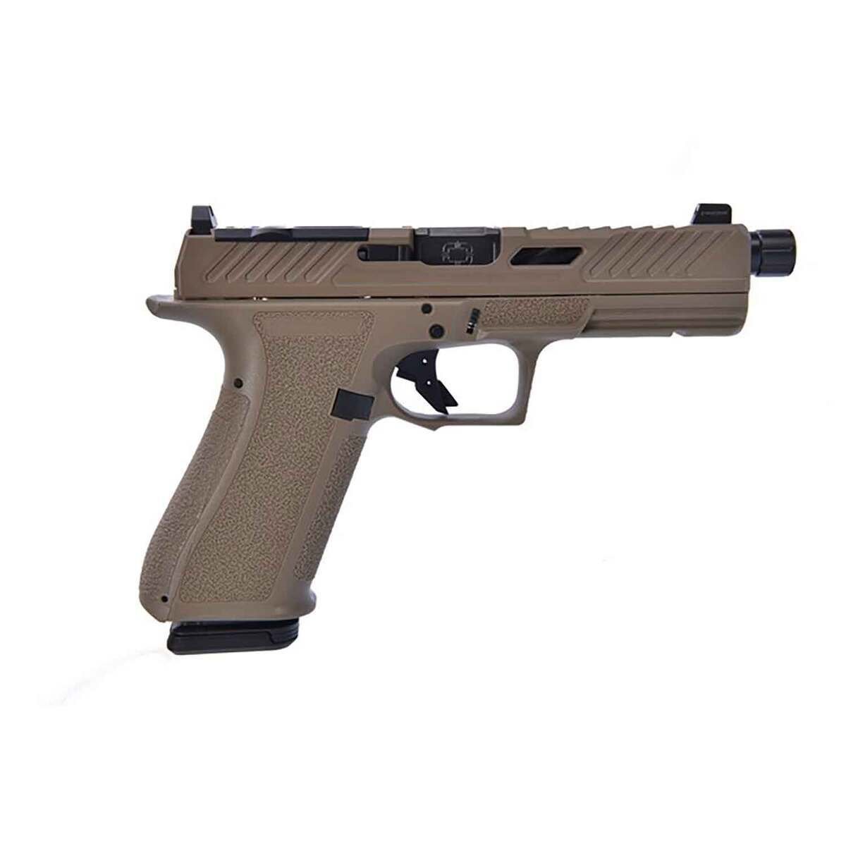 shadow-systems-dr920-elite-9mm-luger-5in-tan-cerakote-semi-automatic-pistol-171-rounds-1732163-1.jpg Shadow Systems DR920 Elite 9mm Luger 5in Tan Cerakote Pistol – 17+1 Rounds - Image 1