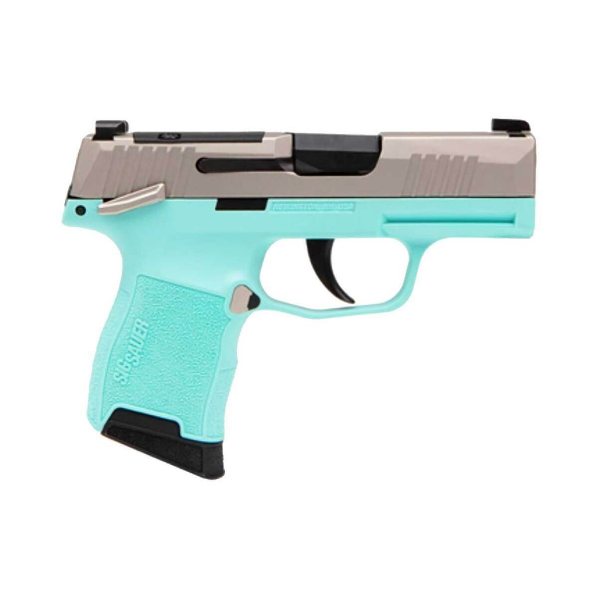 sig-sauer-p365-380-auto-acp-31in-nickel-cerakoteturquoise-pistol-101-rounds-1804233-1.jpg Sig Sauer P365 380 Auto (ACP) 3.1in Nickel Cerakote Pistol – 10+1 Rounds - Image 1